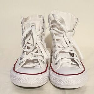 Converse white high top
